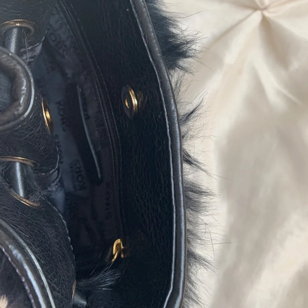 Michael Kors Black Small Fur Crossbody Handbag